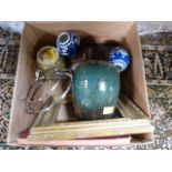 A quantity of interesting items - ginger jars, binoculars etc