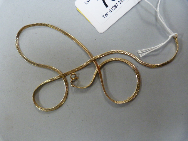 A 14ct gold chain- weight 6g