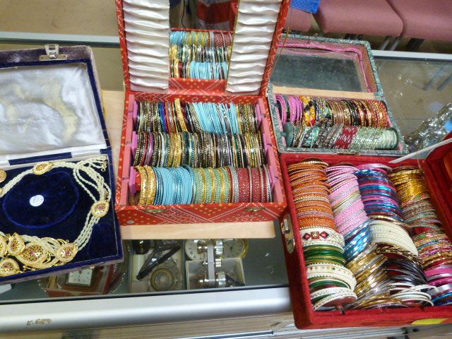 A large quantity of bangles in four display boxes - Image 4 of 5