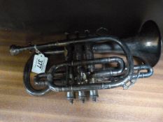 A Silver plated Boosey & Co. Light Valve Class A cornet