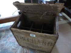 Vintage wooden crate, stencilled "Tolchard,Torbay"