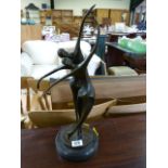 A Moderen bronze of two dancer from Talos Gallery