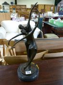 A Moderen bronze of two dancer from Talos Gallery