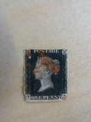 Penny Black with red Maltese Cross postmark 1840-1844