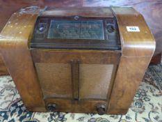 A Vintage art deco radio