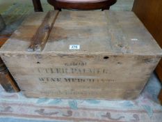 1920's french pine wine case
