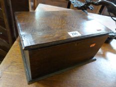 Early 19th Century oak desk box
