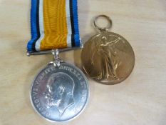 2 WW1 medals presented to Private E C Smith, Army Service Corps
