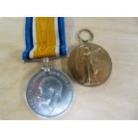 2 WW1 medals presented to Private E C Smith, Army Service Corps