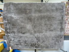 A modern grey rug