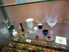 Small quantity of glassware, figures and china etc