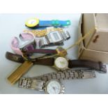 Small quantity of various watches including a Seiko A159-4019