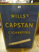 A Wills's Capstan cigarettes enamelled sign