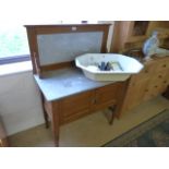 A satinwood washstand