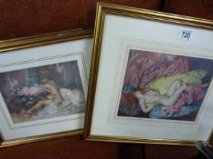 Three William Russell Flint prints of nude ladies