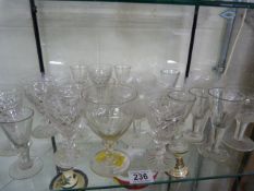A small quantity of drinking glasses and others etc