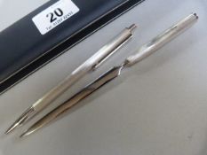 A silver pen and letter opener, possibly Scandinavian both marked 925