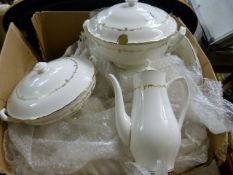A Royal Worcester Chantilly part dinner and tea service