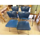 A Set of four retro chairs