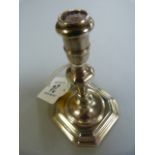 A hallmarked silver candlestick- 120.4g