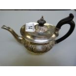 A Hallmarked Silver teapot - marked Birmingham 1893 - Total weight 319.6