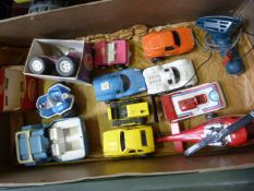 A small quantity of Tonka cars etc - inc a racing game