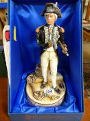 A Royal Doulton figure of Vice Admiral Lord Nelson HN3489,in original box with certificate, number