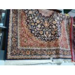 2.30 x 1.60 Blue Ground Keshan Carpet