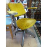 An industrial retro office chair