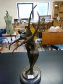 A Modern bronze of two dancer from Talos Gallery