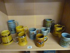 A quantity of Wade Tankards