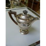 A Hallmarked silver coffee pot London 1893 Charles Stuart Harris - Handle A/F total weight - 389.3