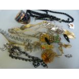 A quantity of various costume jewellery etc.