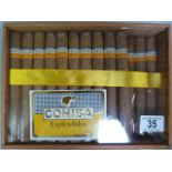 A box containing 22 "Cohiba Esplendidos" Habana cigars