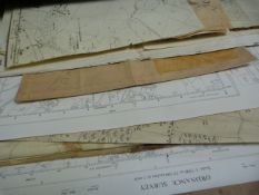 A large quantity of various maps of Axminster and locality, including Ordnance survey, electrical