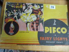 PIFCO vintage fairy lights with character bulbs