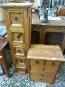 A Modern Bedside cabinet and a tall chest of five drawers
