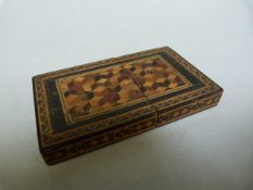 A Tunbridge Ware Card case