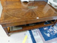 A Large Theodore Alexander coffee table with two drawers