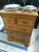 Small inlaid chest of drawers