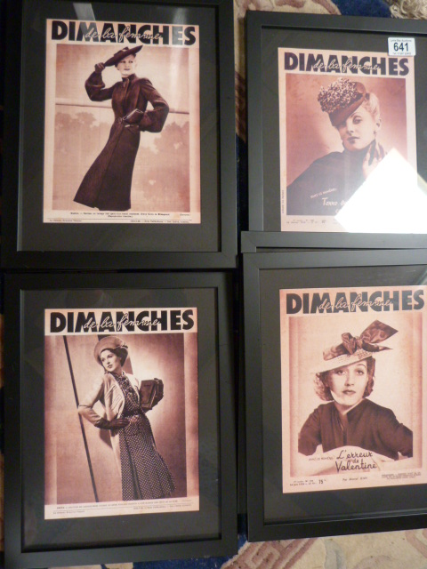 A set of 6 modern prints of "Dimanches de la femme" frontispieces