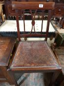 A Single inlaid chair