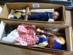 2 Pelham puppets in their original boxes- Dutch Girl & Sailor