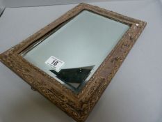 A Hallmarked silver mirror A/F