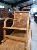 A Childs rocking chair A/F