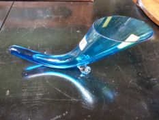 A modern glass horn