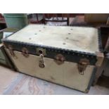 A large vintage trunk