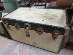 A large vintage trunk