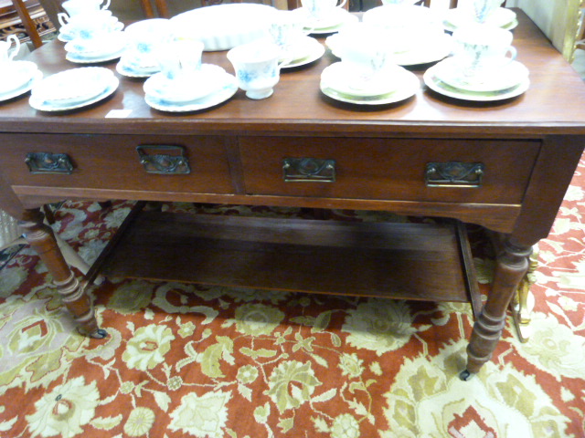 Mahogany Edwardian sidetable