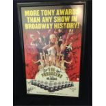 A framed poster from Mel Brooks "The Producers", signed by all the cast